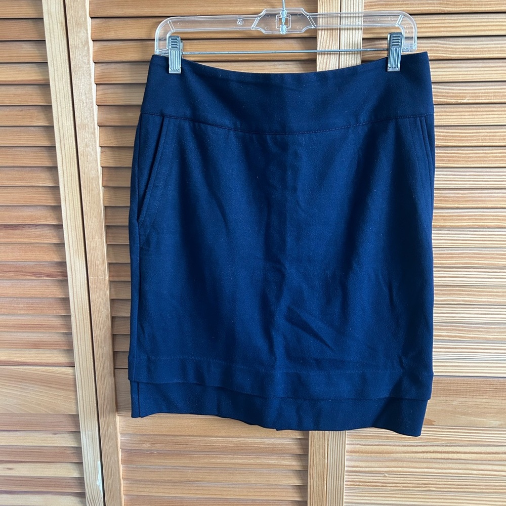 CAbi Dark Blue Pencil Skirt